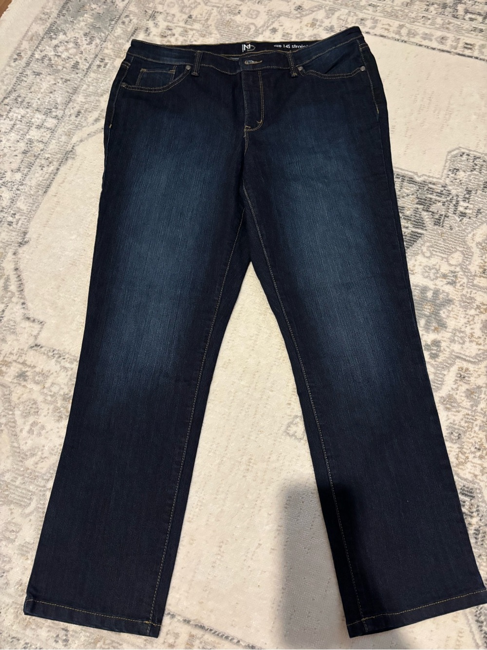 new directions Dark Blue Straight Leg Women’s Jeans